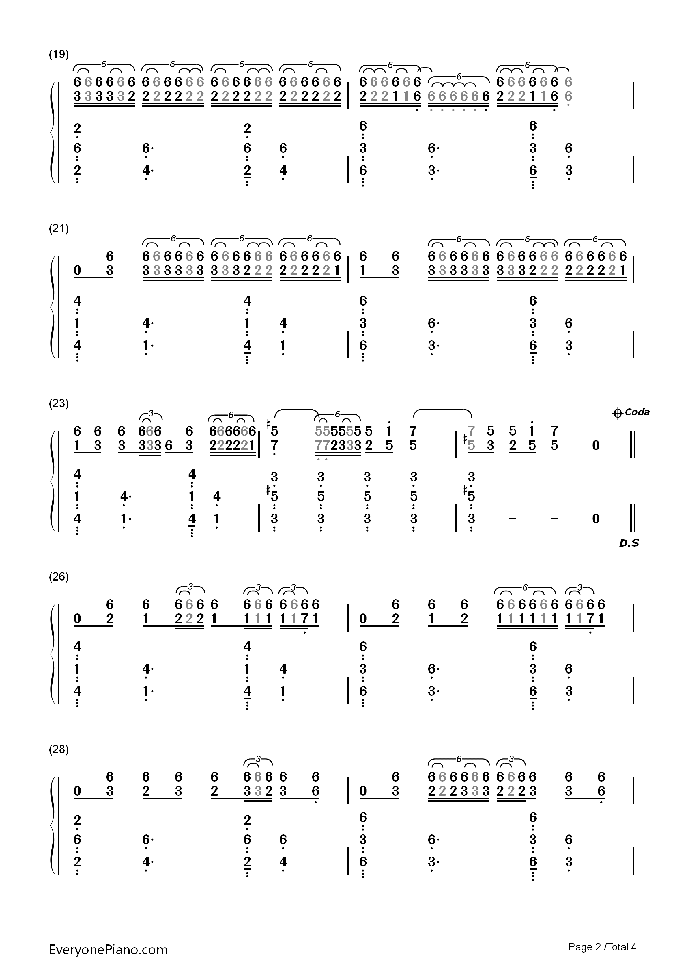 Heathens钢琴简谱_Twenty_One_Pilots演唱