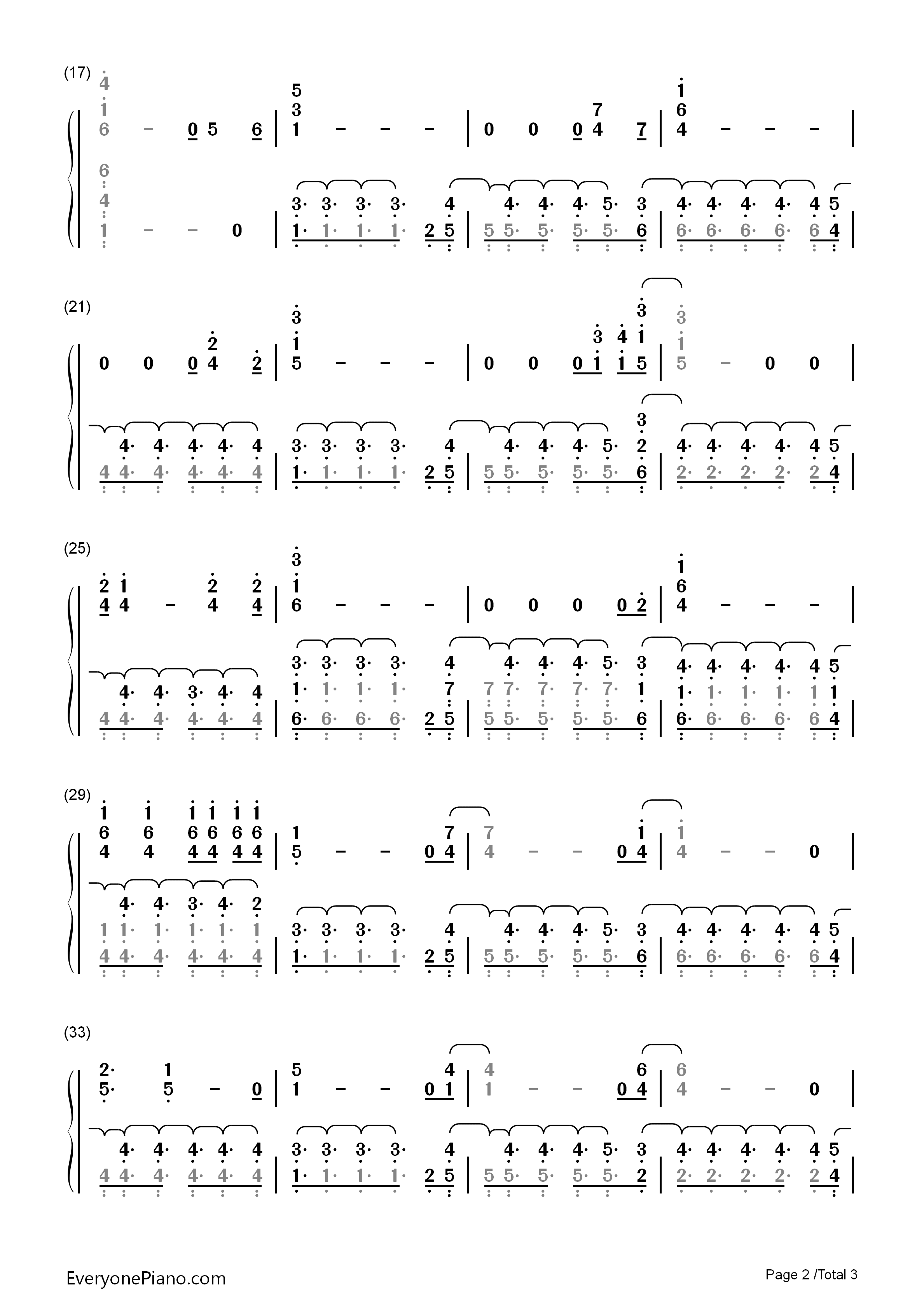 Lay_Your_Hands_on_Me钢琴简谱_Boom_Boom_Satellites演唱