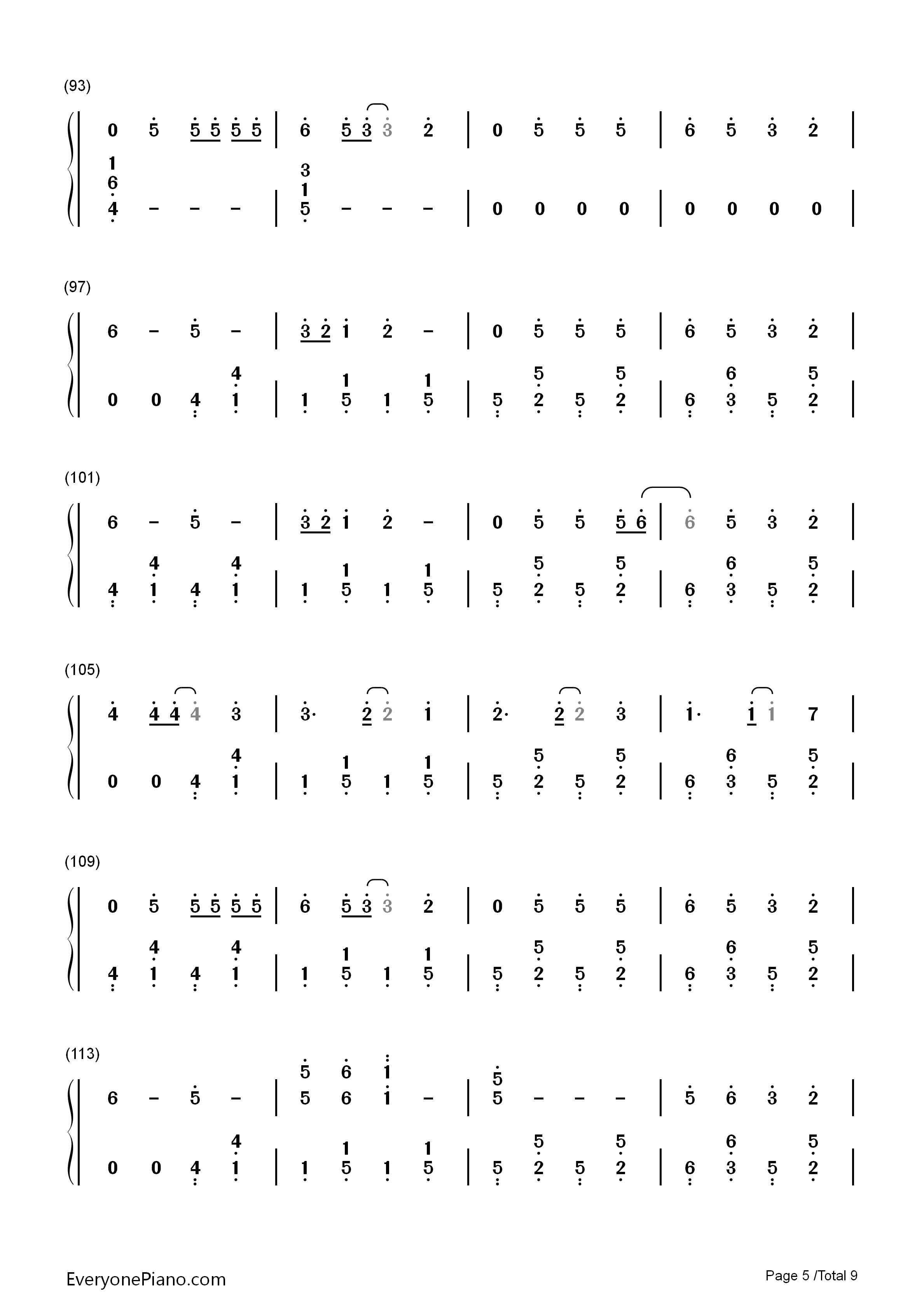 Final_Song钢琴简谱_MO演唱