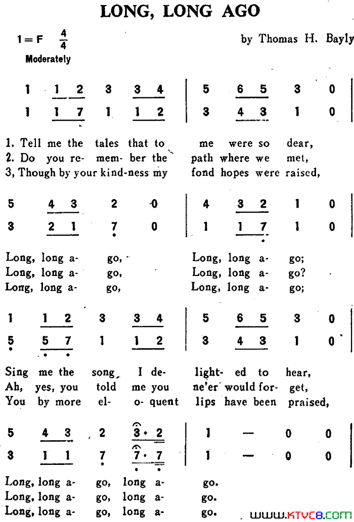 [英]LONG，LONGAGO多年以前[英]LONG，LONG_AGO多年以前简谱