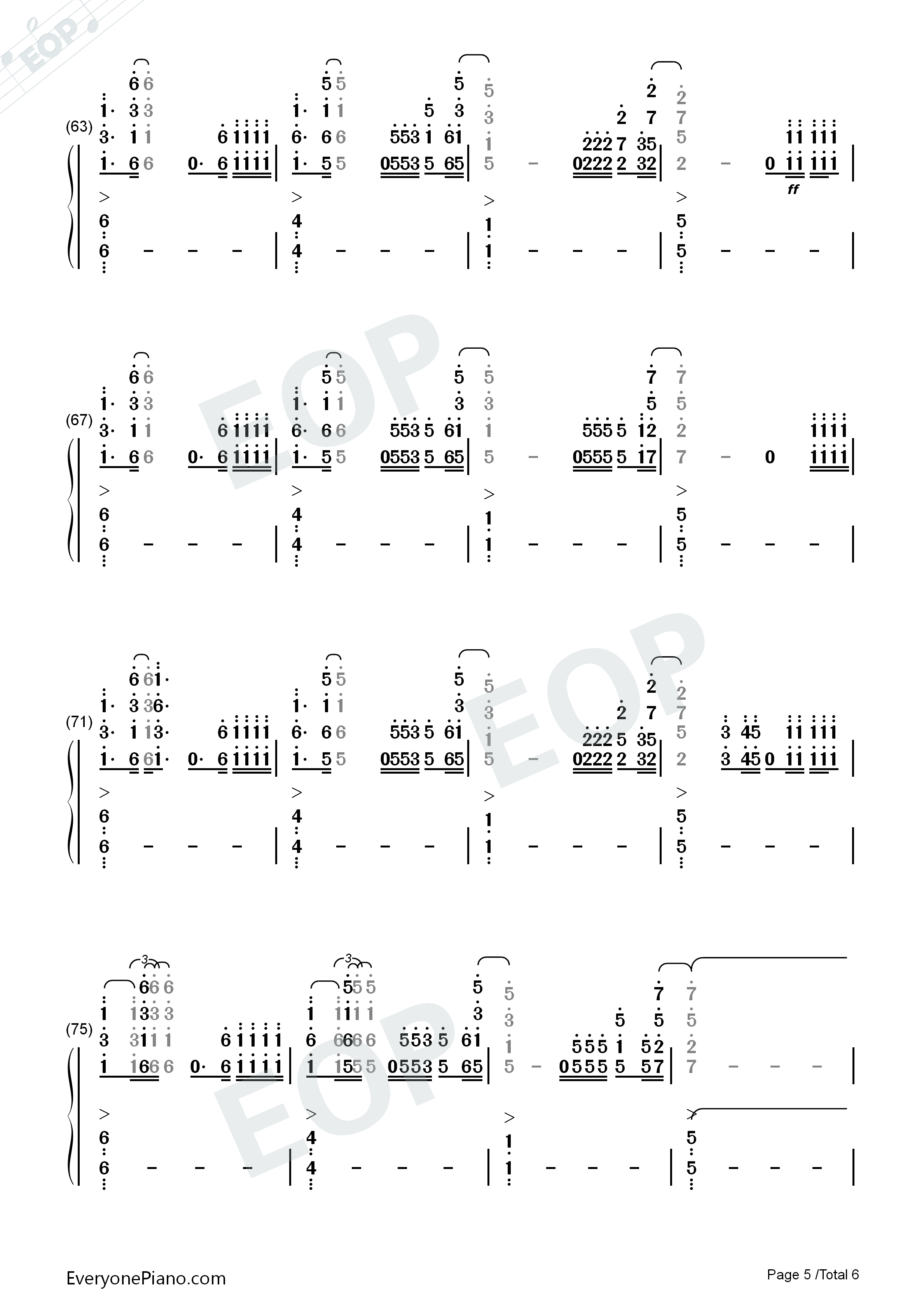 我的天空钢琴简谱_南征北战演唱