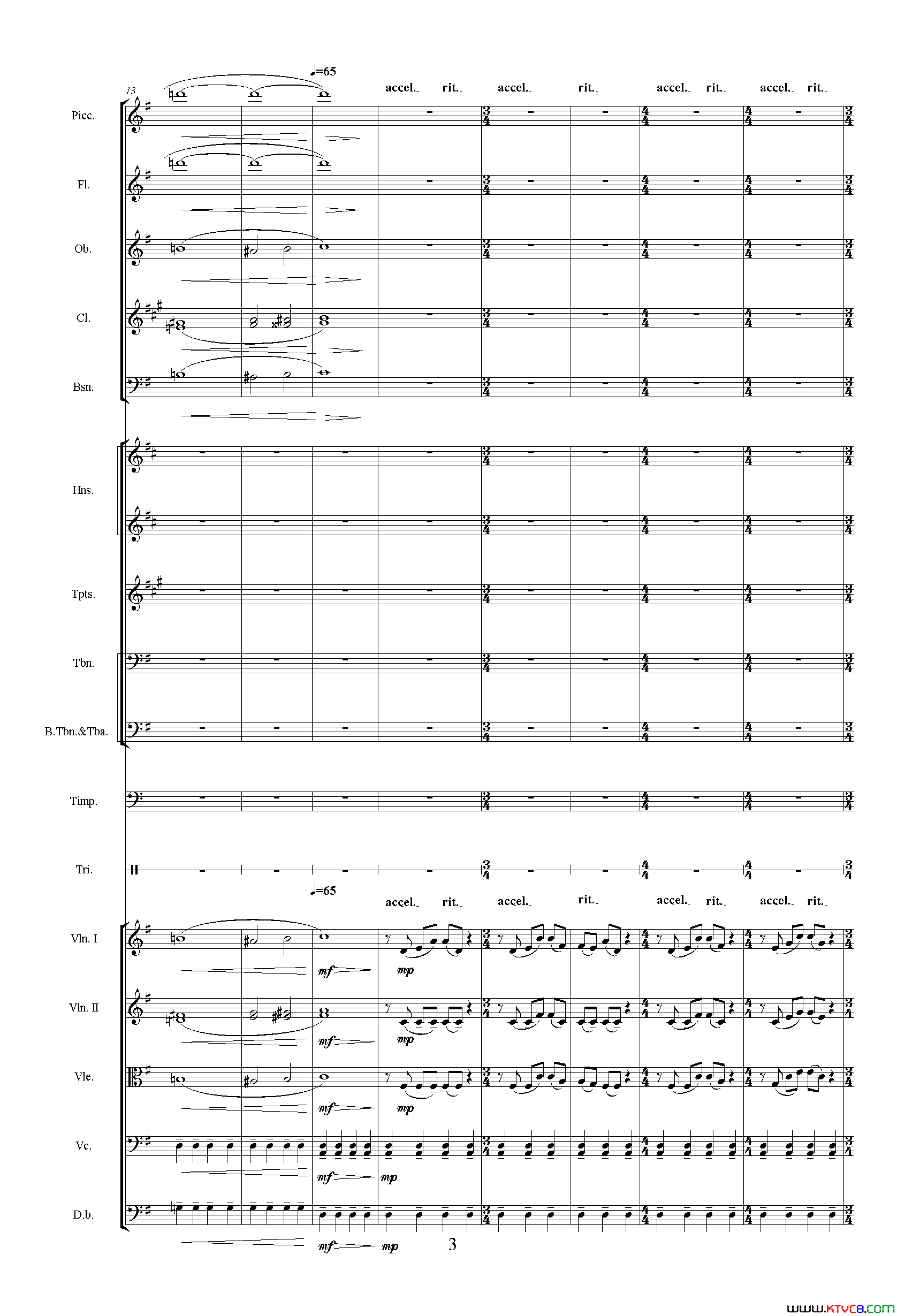 波谷怀柔_中山颂·交响组曲_之五交响乐队总谱简谱