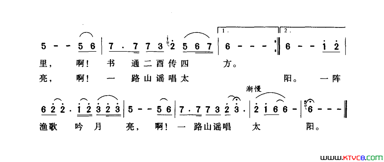 书香·二酉简谱