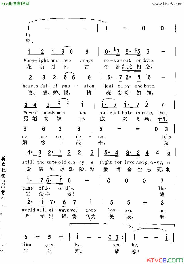 ASTIMEGOESBY时光消逝简谱