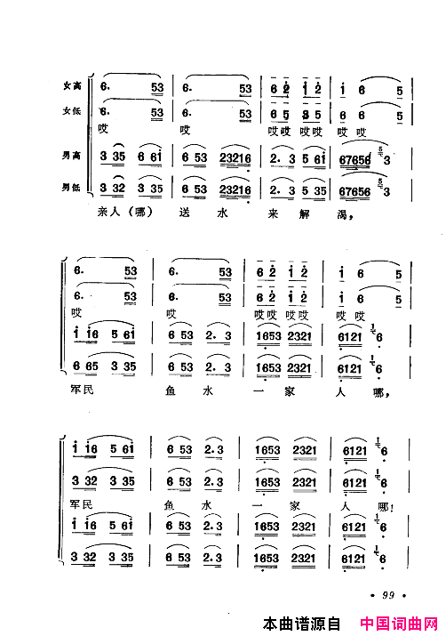 毛泽东赞歌：百首赞歌献给毛主席百年诞辰061_120简谱