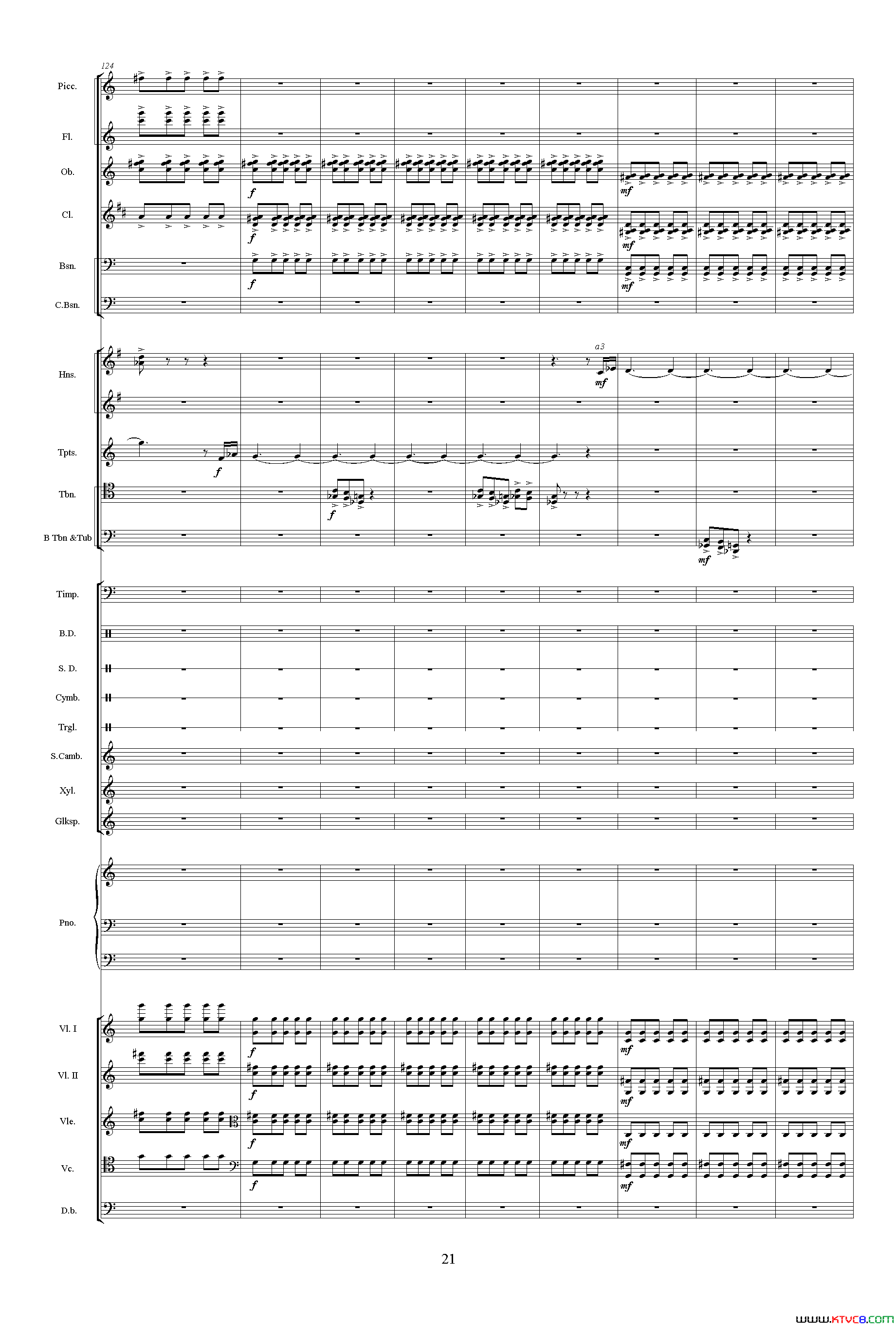 惠洲大战_中山颂·交响组曲_之三交响乐队总谱简谱