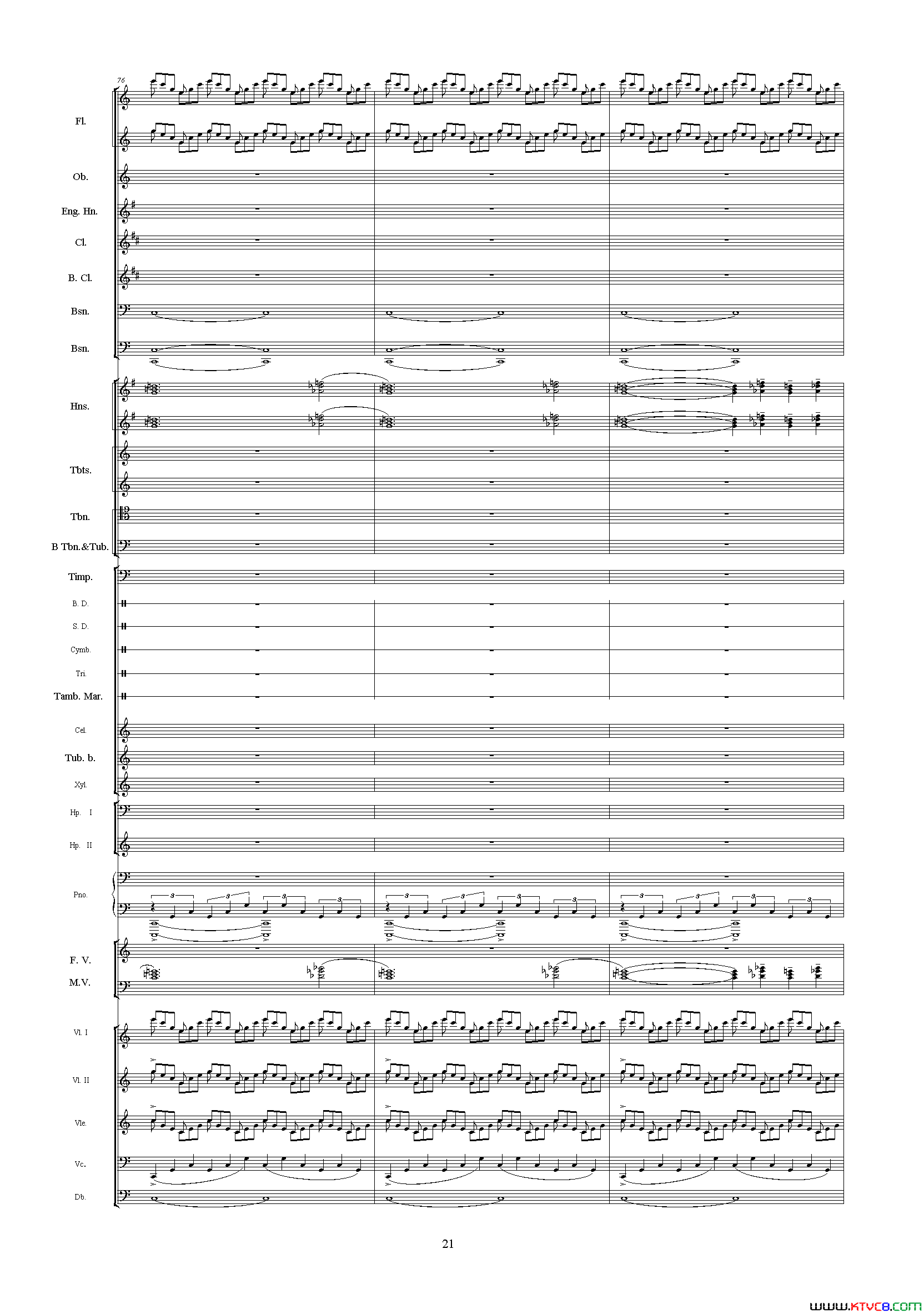 中山颂_中山颂·交响组曲_之七交响乐队总谱简谱