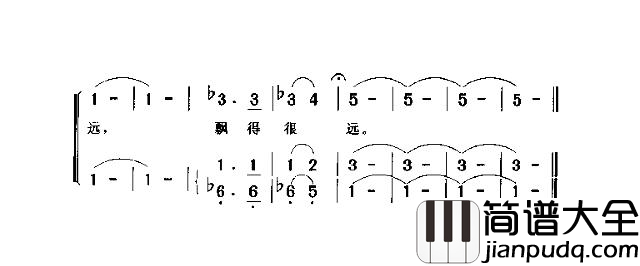 小白帆小海燕简谱