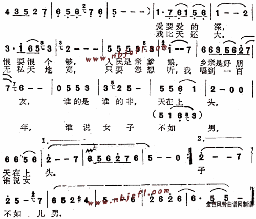 你家在哪里_常香玉_主题歌简谱