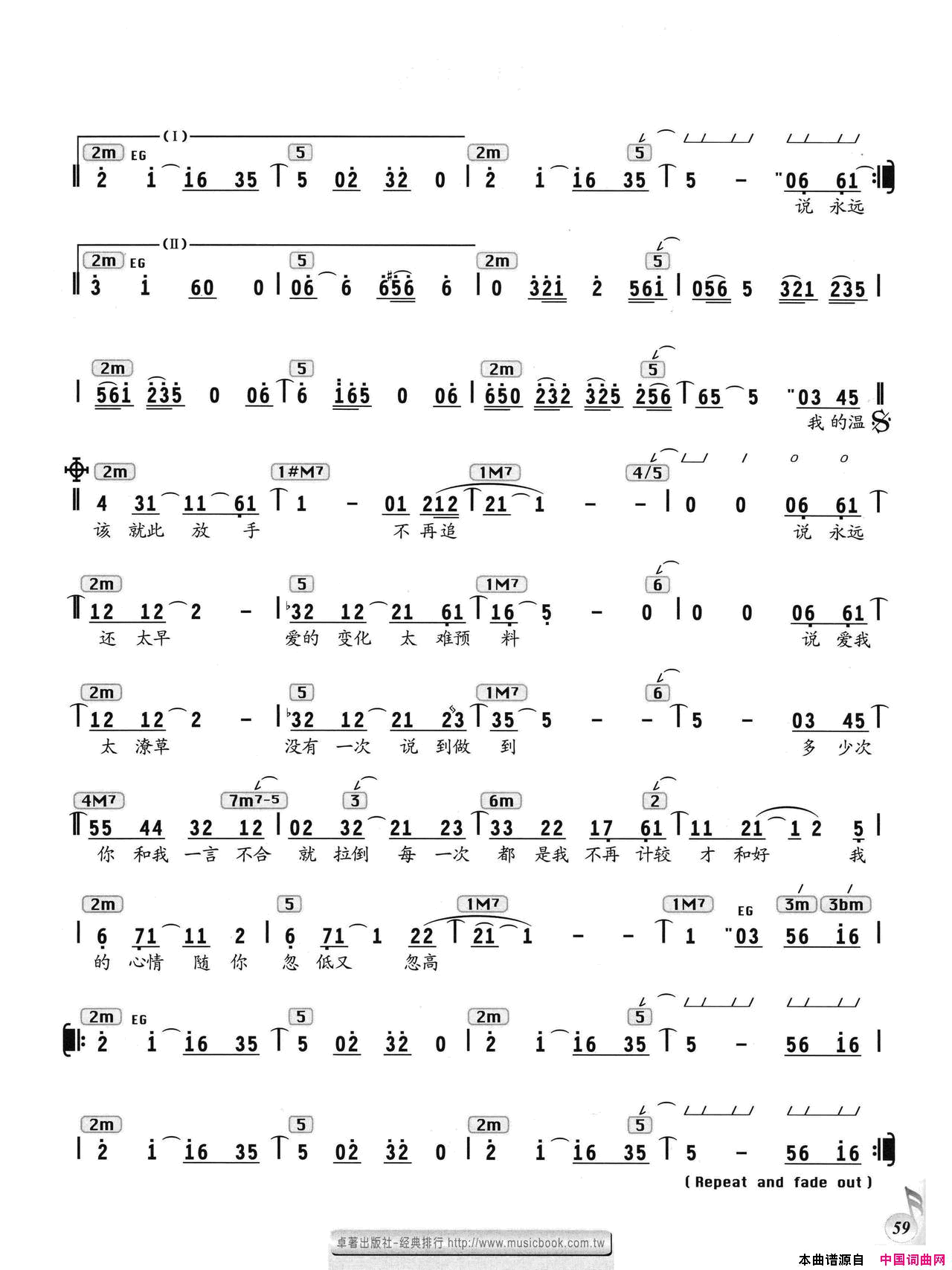 她的眼泪编配乐谱简谱_林晓培演唱_白进法/张翰群词曲