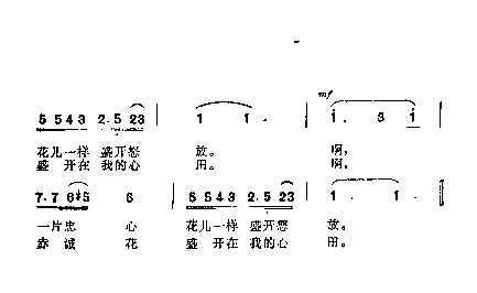 赤城花简谱