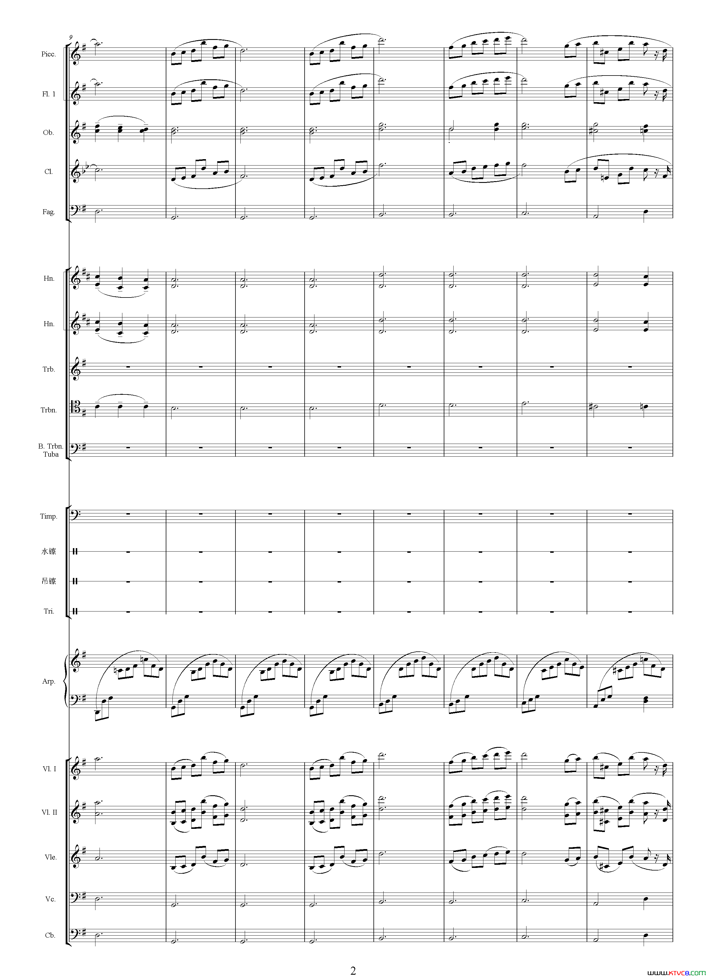 青春二选自影片_世纪之梦_总谱青春二选自影片_世纪之梦___总谱简谱