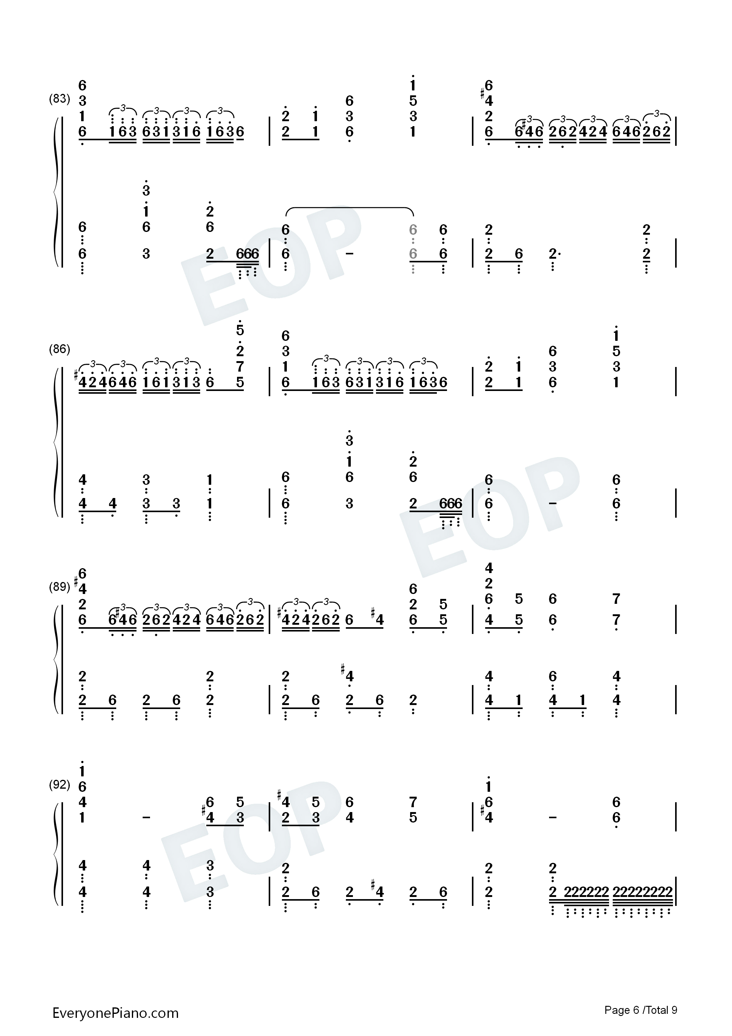 Incarnation钢琴简谱_张靓颖演唱