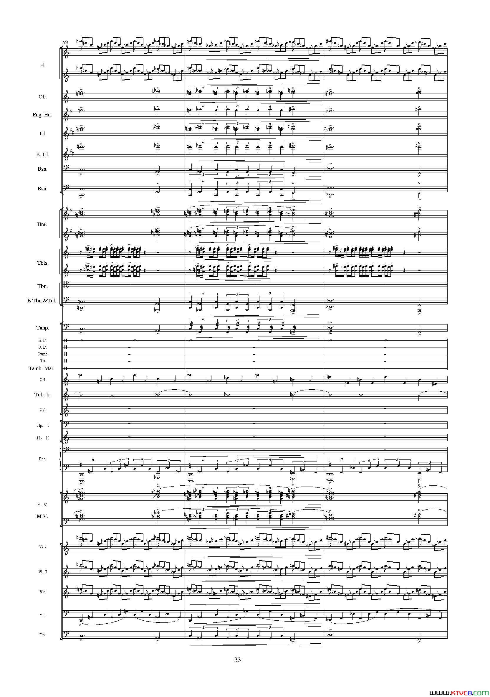 中山颂_中山颂·交响组曲_之七交响乐队总谱简谱