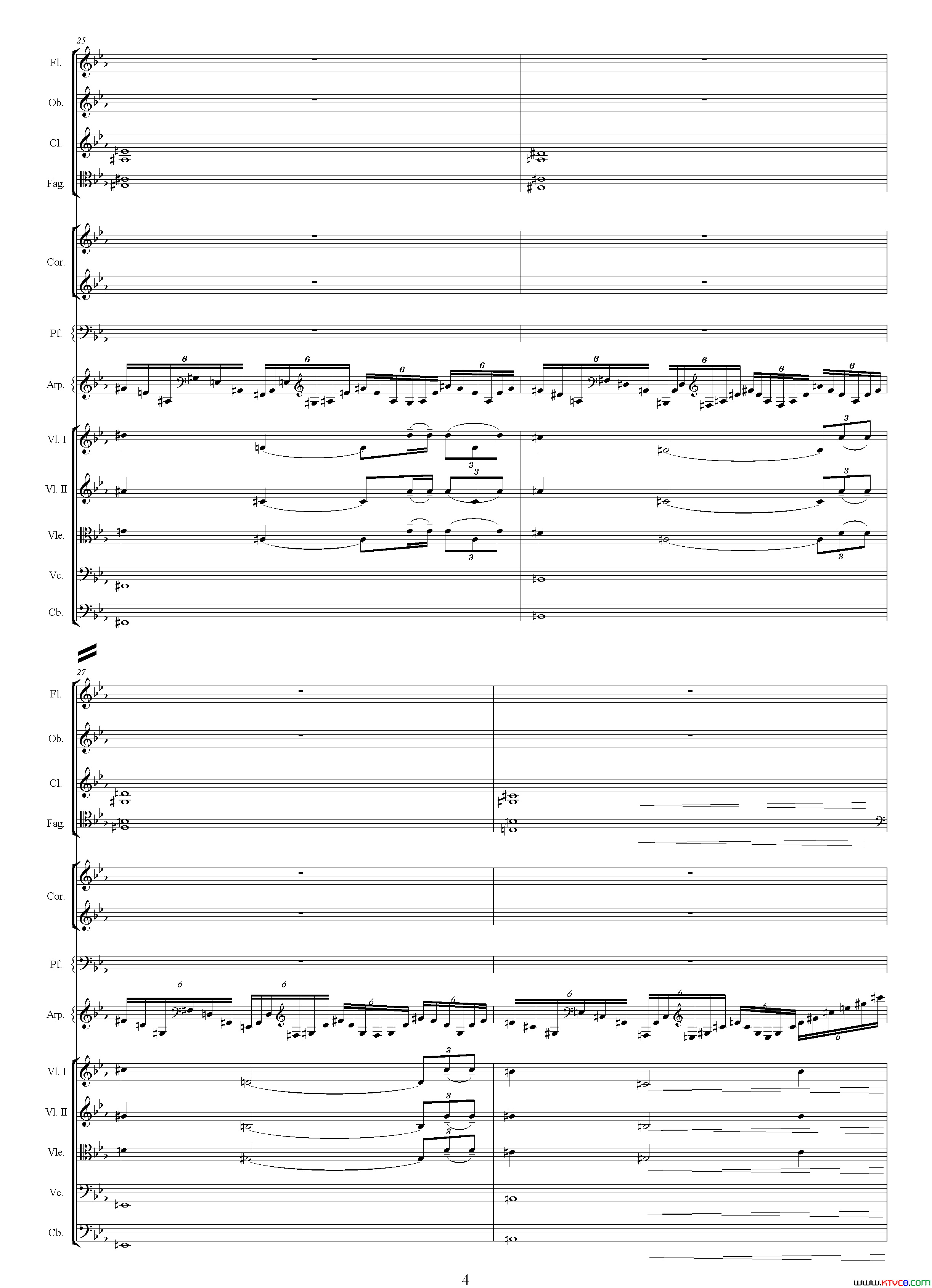 爱情主题选自影片_红盖头_总谱爱情主题选自影片_红盖头___总谱简谱