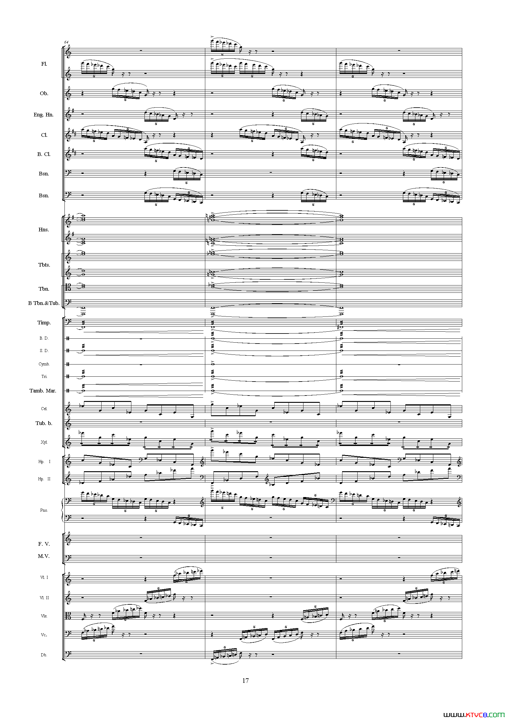 中山颂_中山颂·交响组曲_之七交响乐队总谱简谱