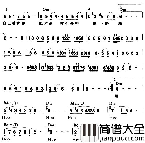 青春无悔_黄品源简谱