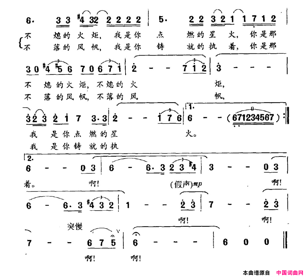 纪念碑张展词王亚伦曲纪念碑张展词_王亚伦曲简谱