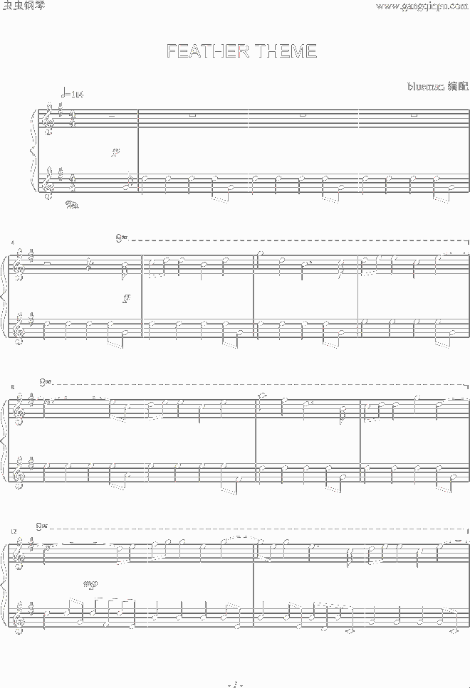 FeatherTheme简谱