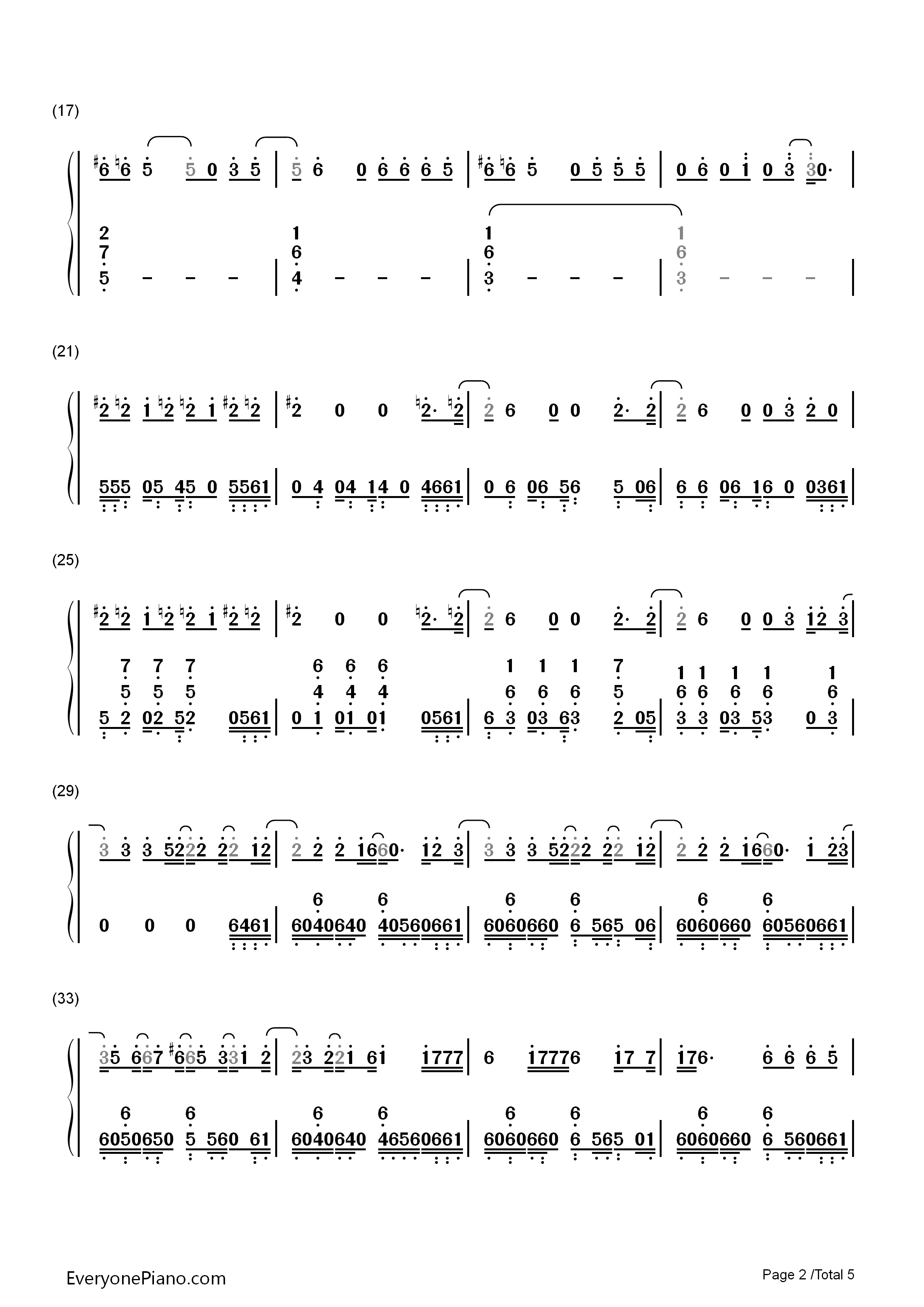 Can't_Feel_My_Face钢琴简谱_The_Weeknd演唱