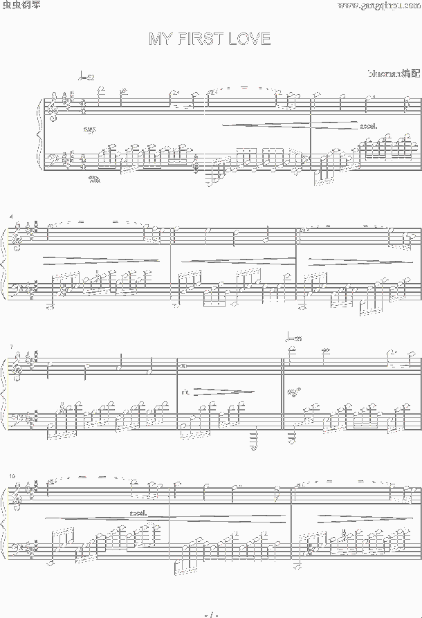 MyFirstLove简谱