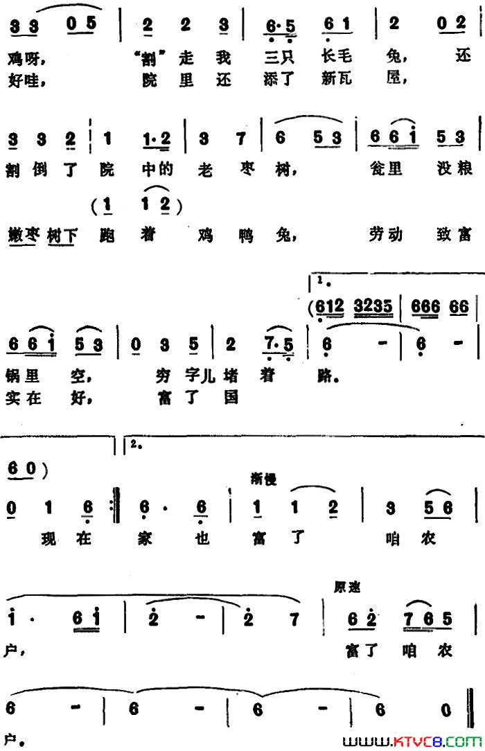 我是冒尖户简谱