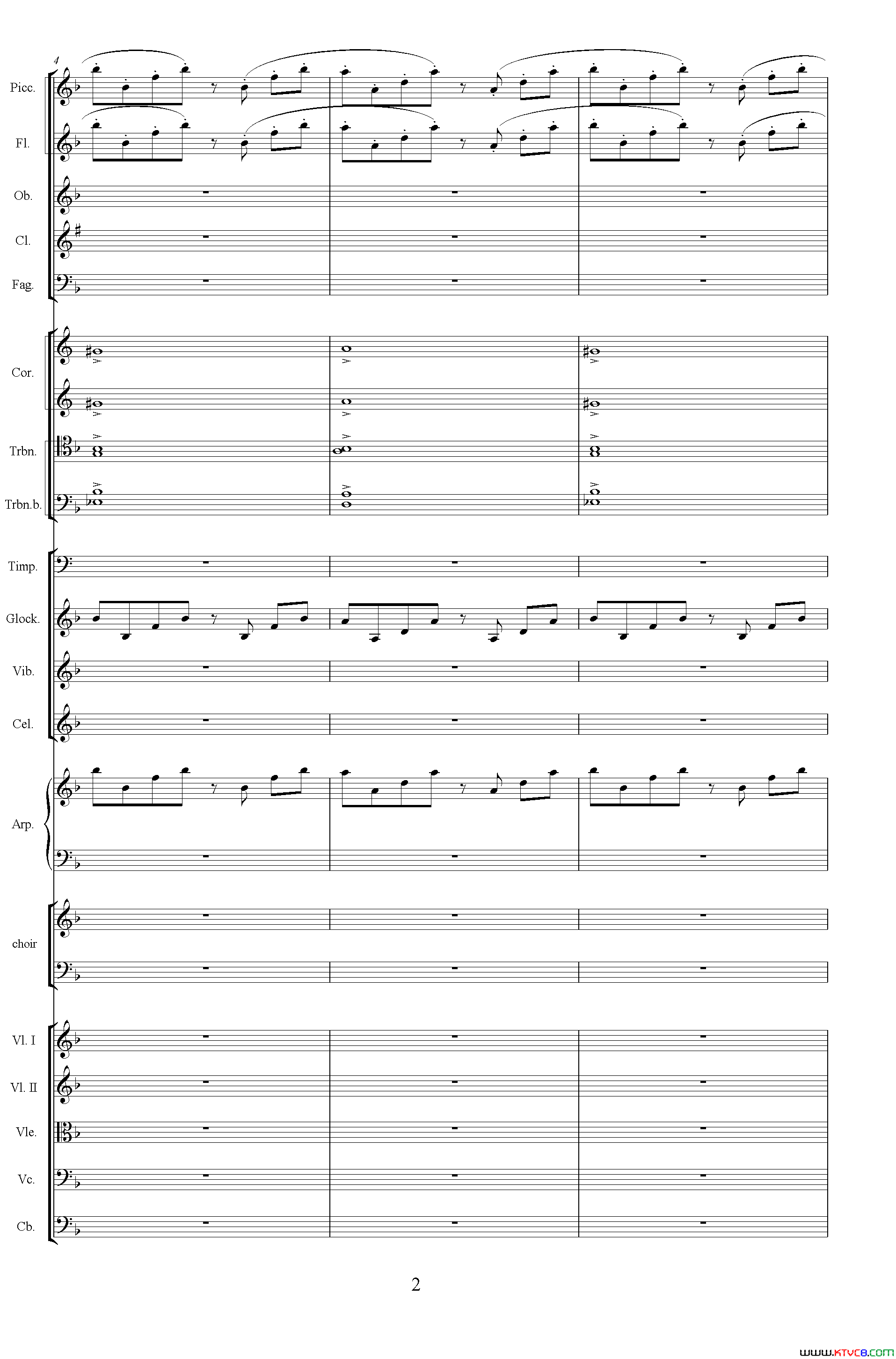 怀念曲总谱简谱