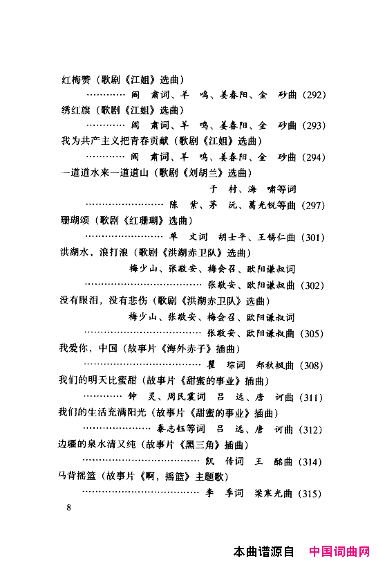 颂歌献给伟大的党歌曲集000_050简谱