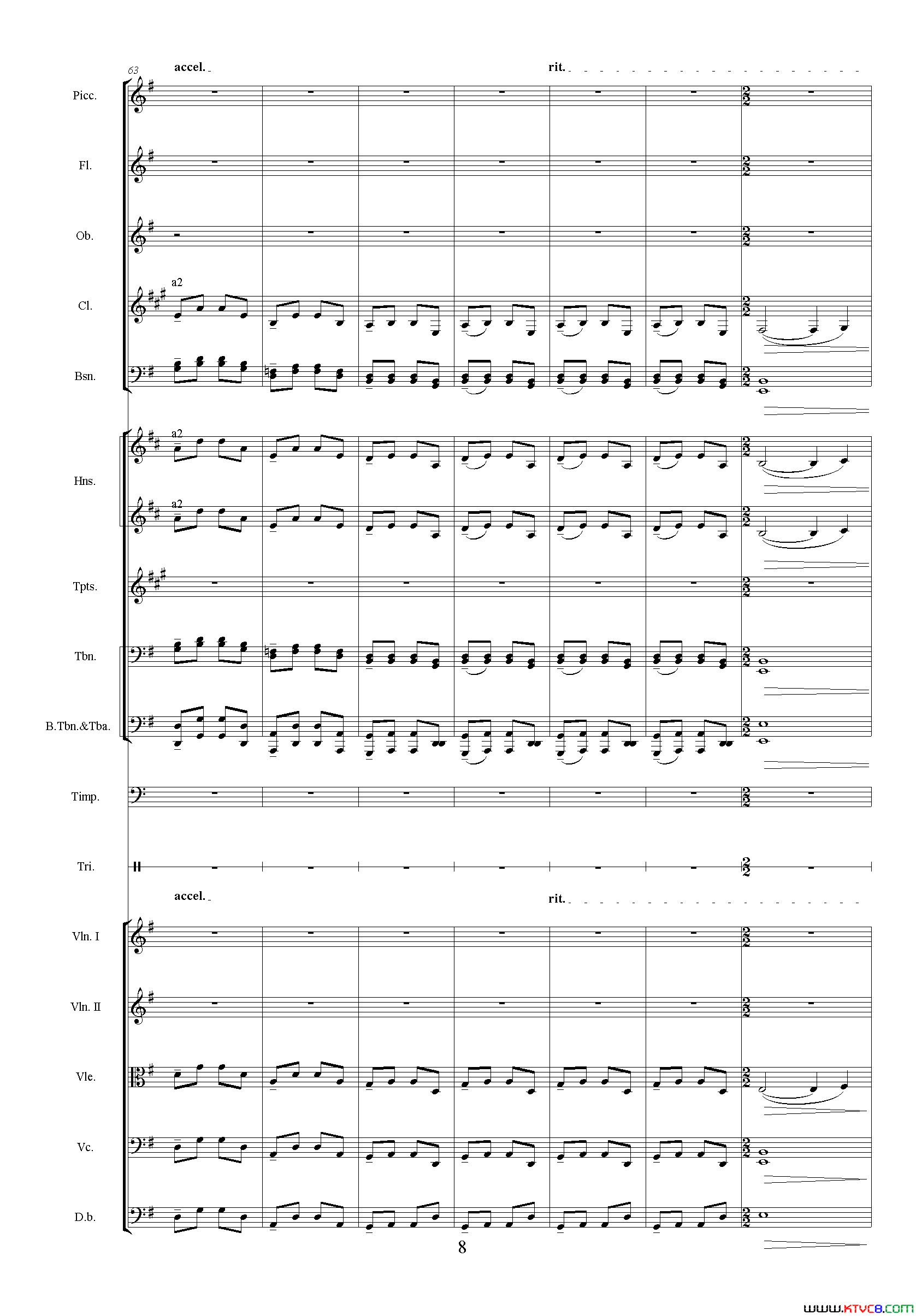 波谷怀柔_中山颂·交响组曲_之五交响乐队总谱简谱