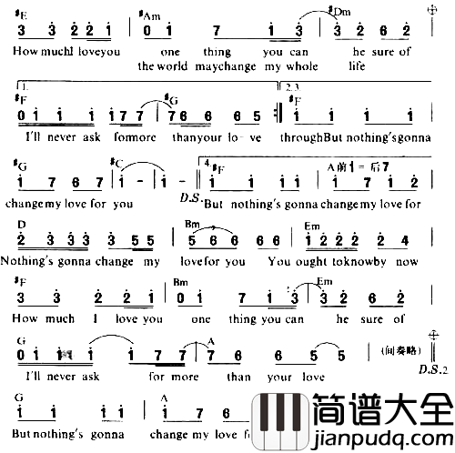 此情永不移简谱