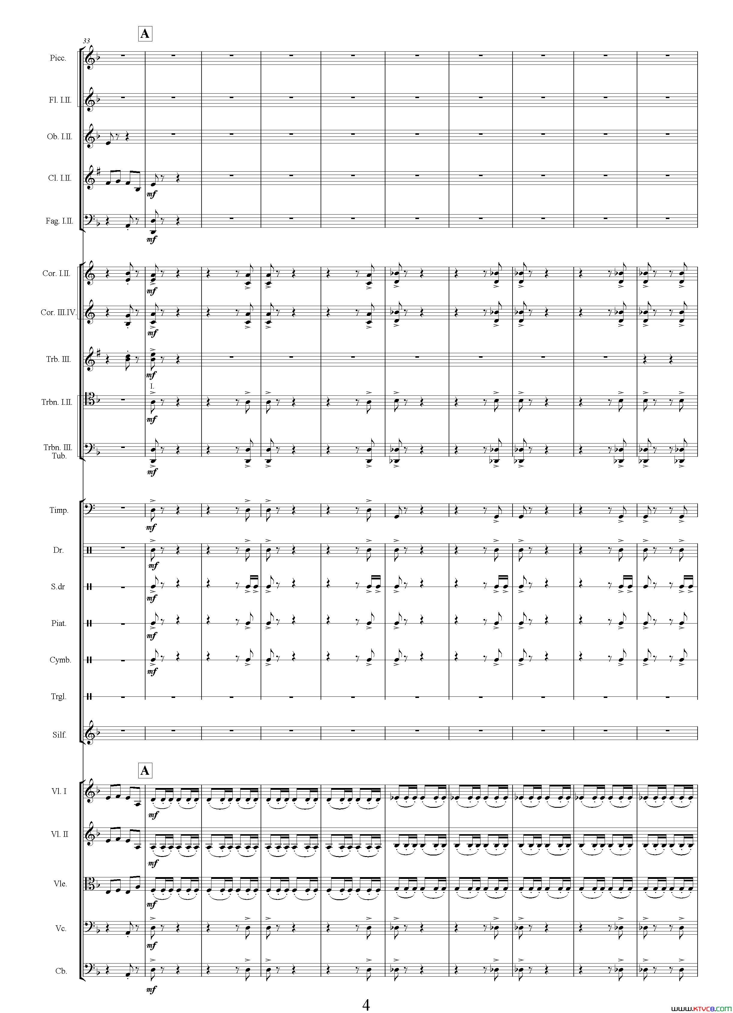 陆战选自电视剧_传奇皇帝朱元璋_、总谱简谱