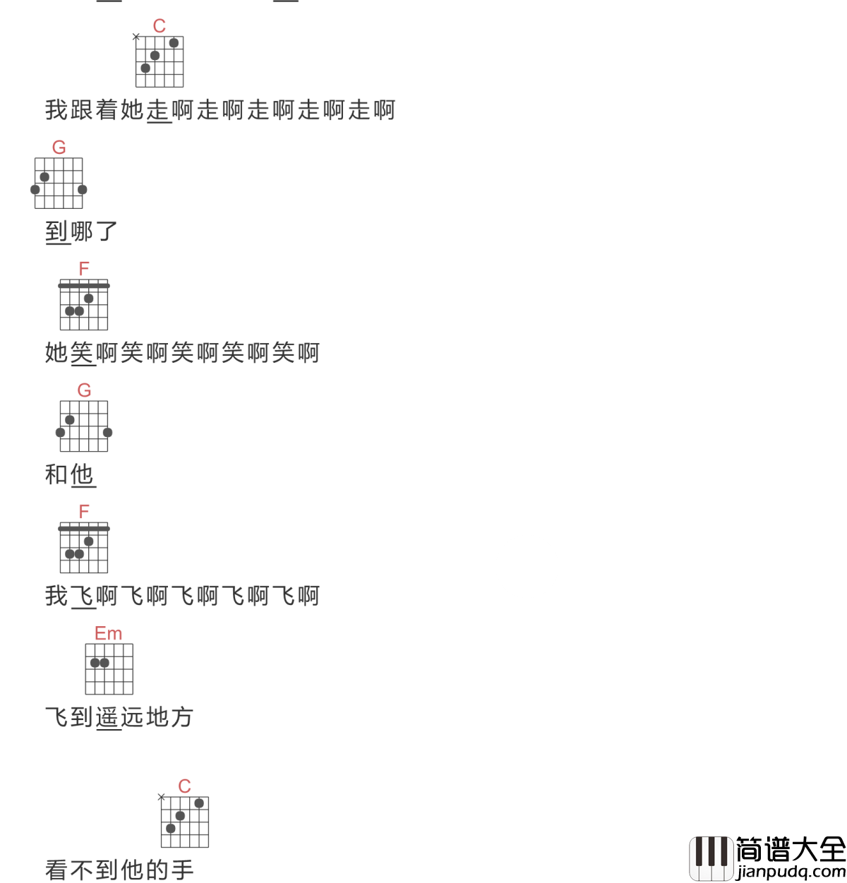 你是山楂树我是你脚下的坟吉他谱_贺铭洋_山楂果落了，酸了坟里的魂