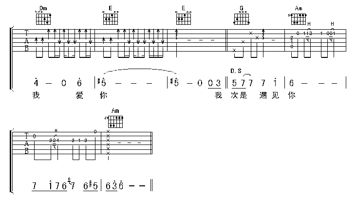 墓志铭吉他谱_C调简单版_水木年华