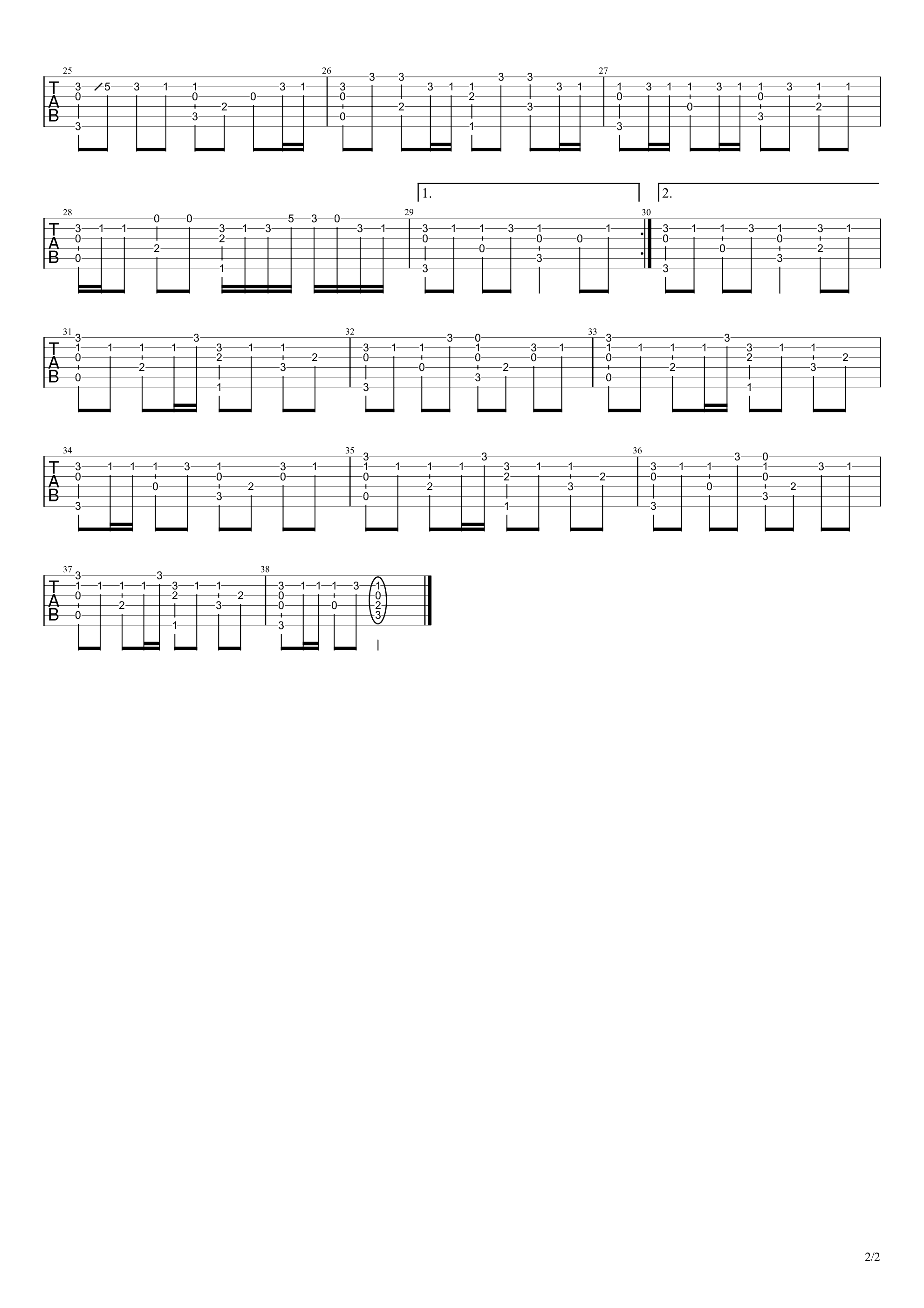 勾指起誓指弹谱_洛天依_吉他独奏谱_吉他演示视频