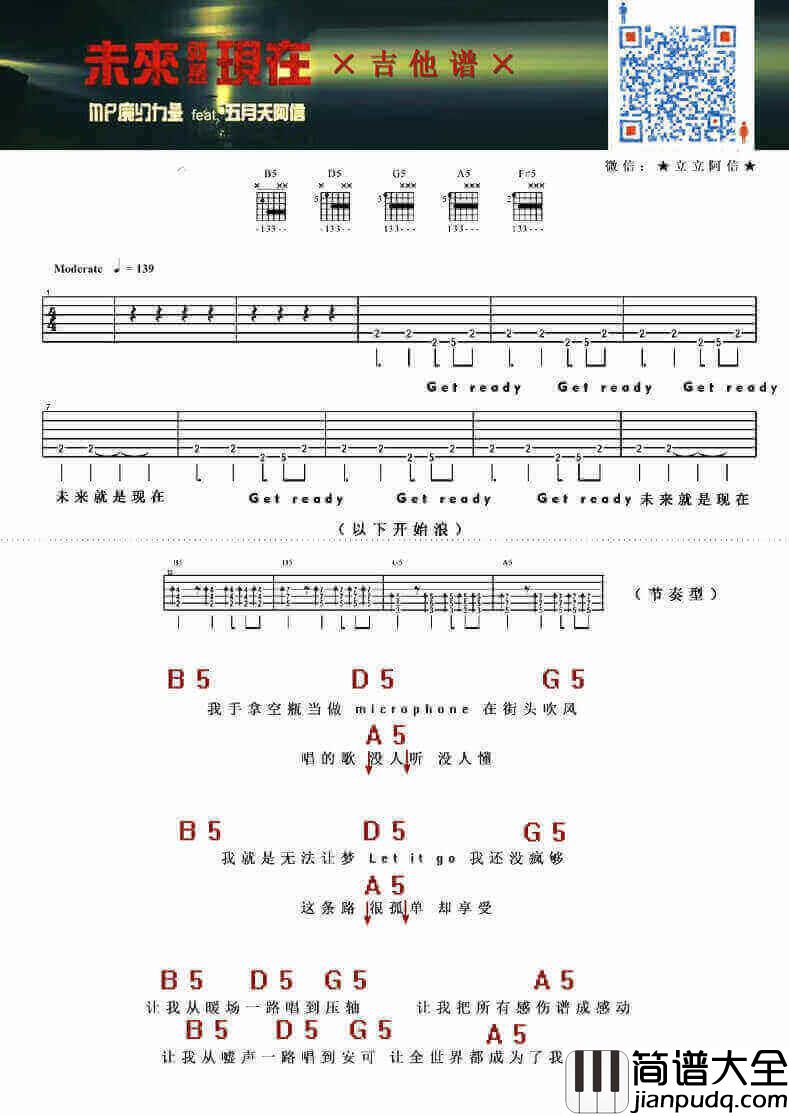 五月天/MP魔幻力量_未来就是现在_吉他谱