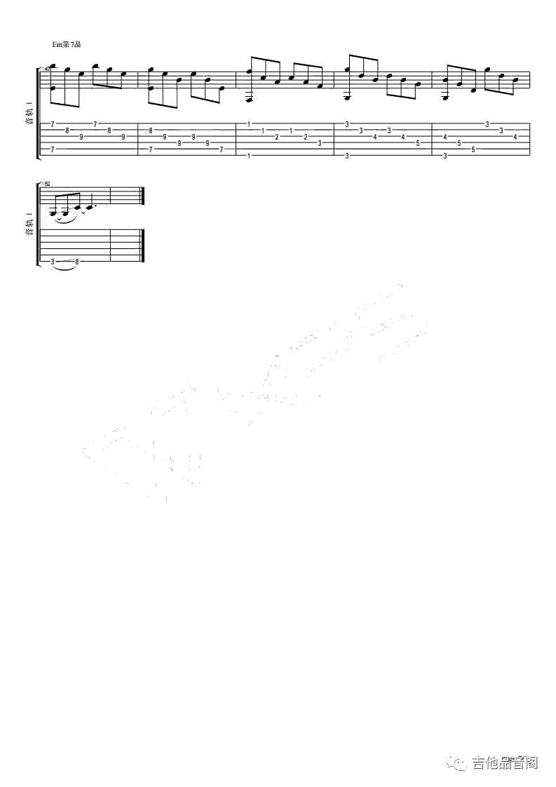 当你老了指弹谱_吉他独奏谱_指弹演奏示范视频