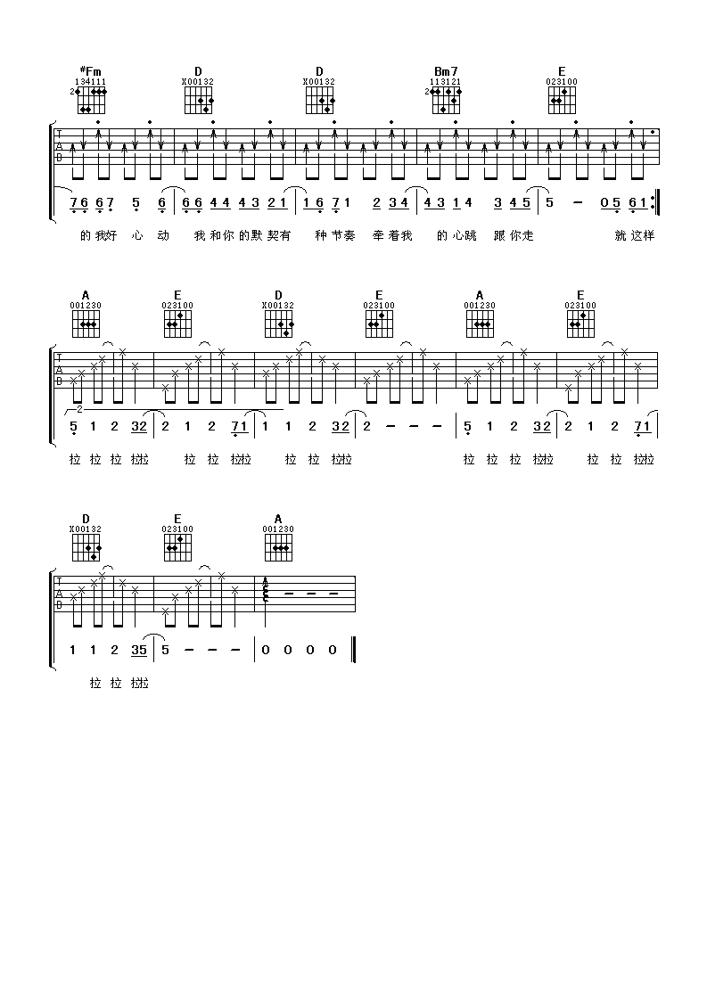 橘子汽水吉他谱_G调附前奏_阿潘音乐工场编配_南拳妈妈