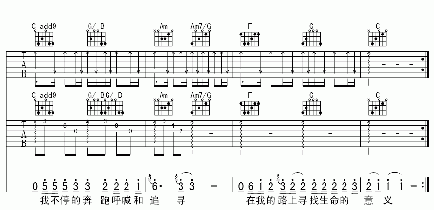 我的路吉他谱__汪峰