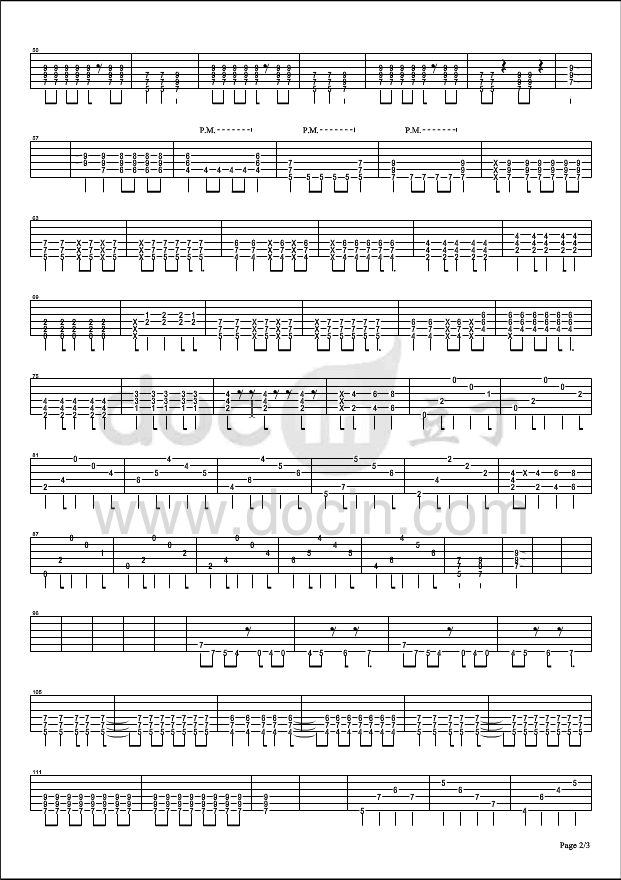 轻飘飘时间吉他指弹谱_六线谱_精选版_轻音部