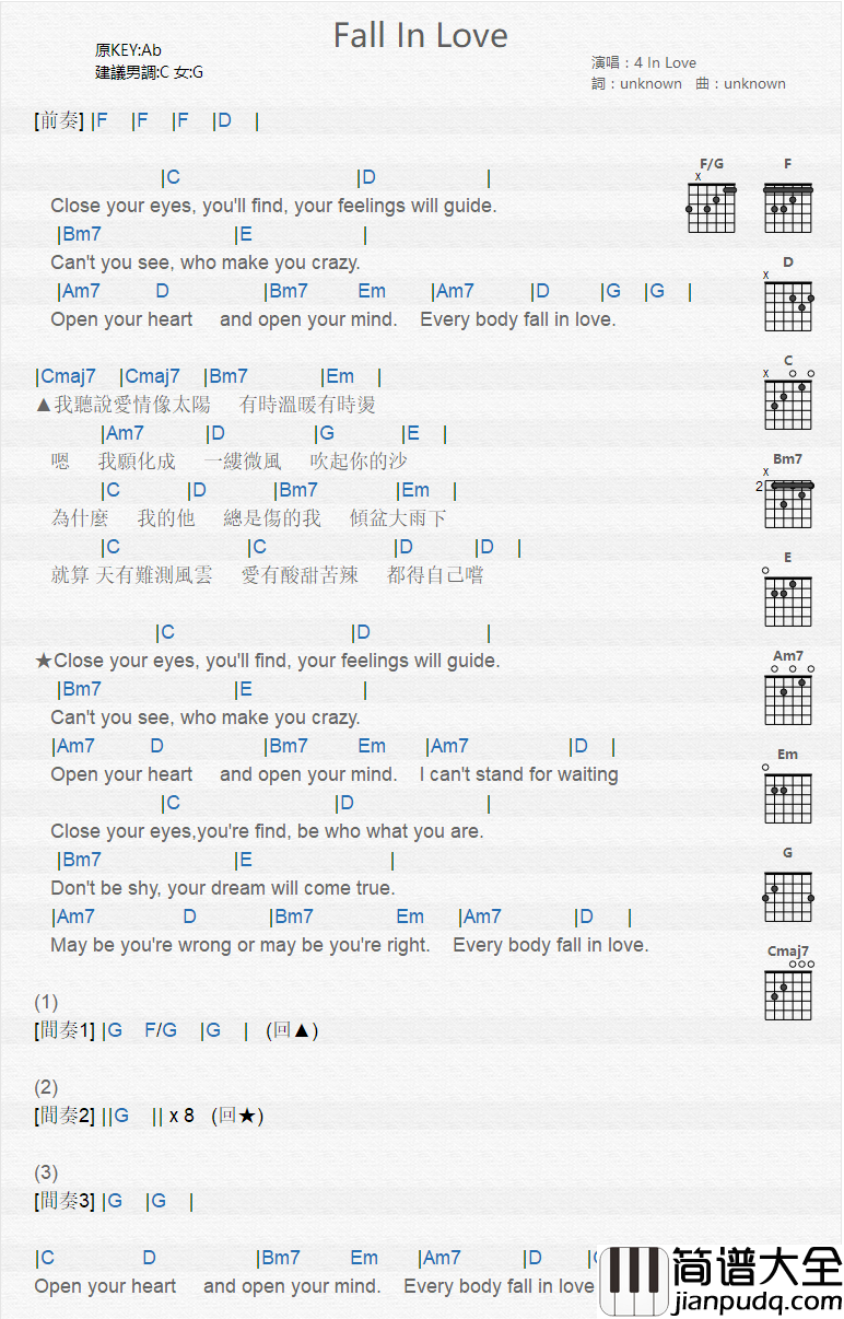 Fall_In_Love_吉他谱_4_In_Love