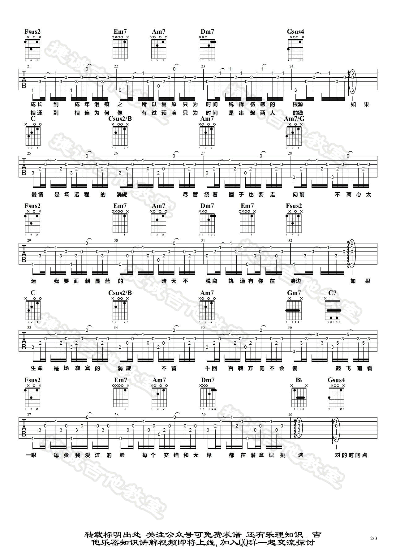 对的时间点吉他谱_林俊杰_C调_弹唱六线谱
