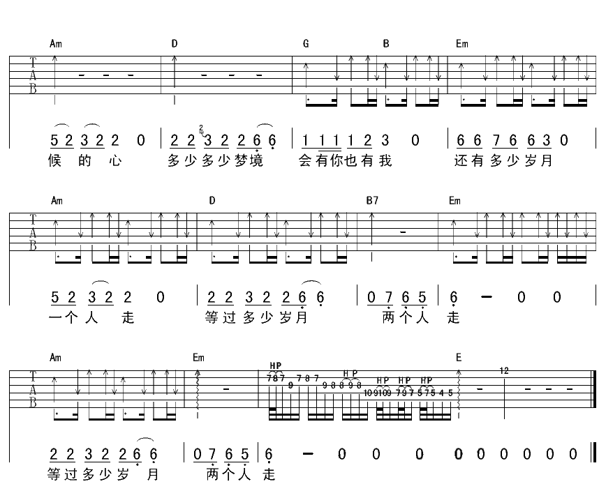 异国他乡吉他谱_G调精选版_彼岸吉他编配_奥杰阿格