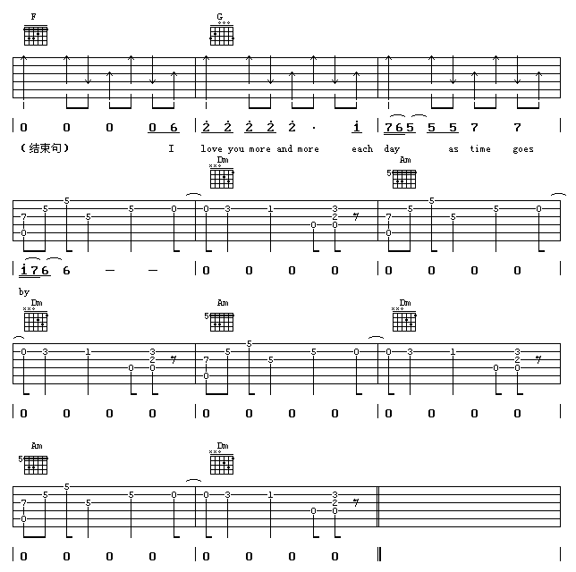 卡萨布兰卡吉他谱_A调扫弦版_17吉他编配_贝蒂·希金斯