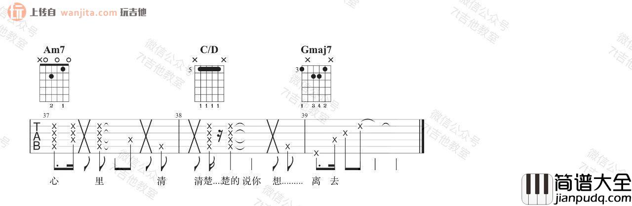 _呼吸决定_吉他谱_G调弹唱六线谱_吉他视频教学_Fine乐团