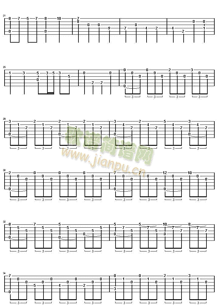 小罗曼史吉他指弹谱_G调_虫虫吉他编配_路易斯娃可