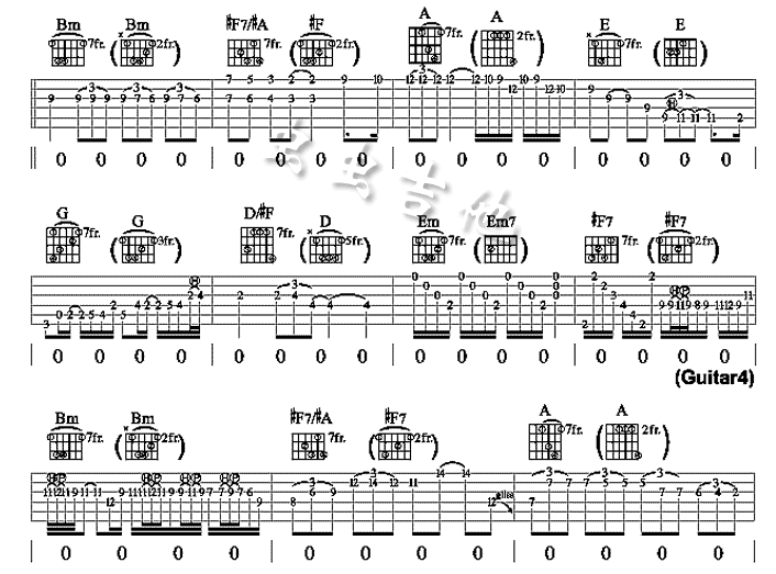 Hotel_California|加州旅馆|吉他谱|图片谱|高清|欧美经典