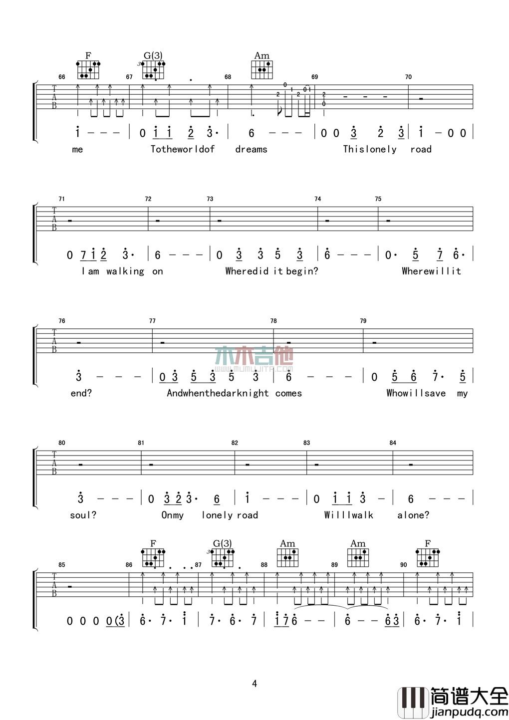 Iridio_Night_Prayer_吉他谱_Guitar_Music_Score