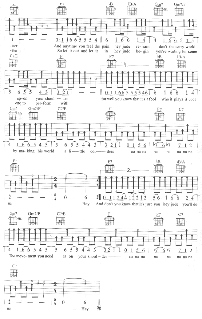 Hey_Jude|_嘿_朱迪|吉他谱|图片谱|高清|甲壳虫乐队(Beatles)