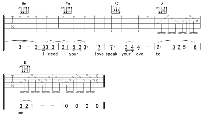 Unchained_Melody|吉他谱|图片谱|高清|欧美经典