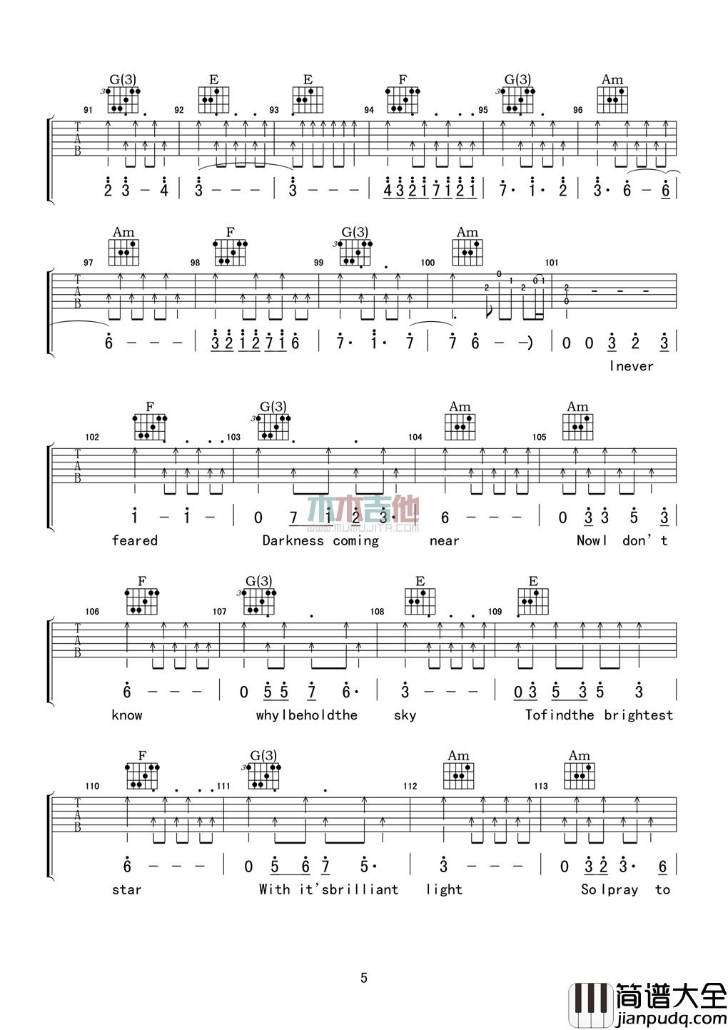 Iridio_Night_Prayer_吉他谱_Guitar_Music_Score